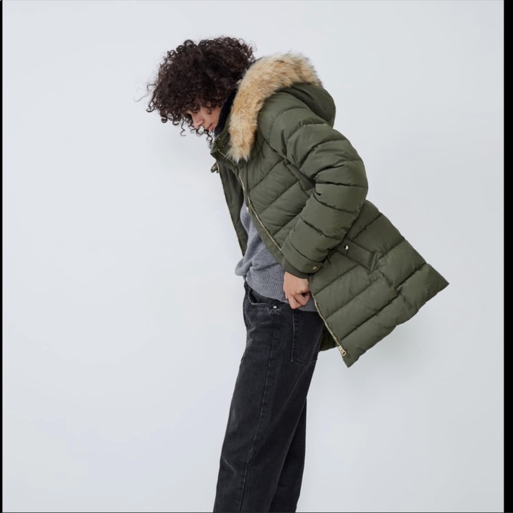 Womens Zara Winter Puffer Jacket